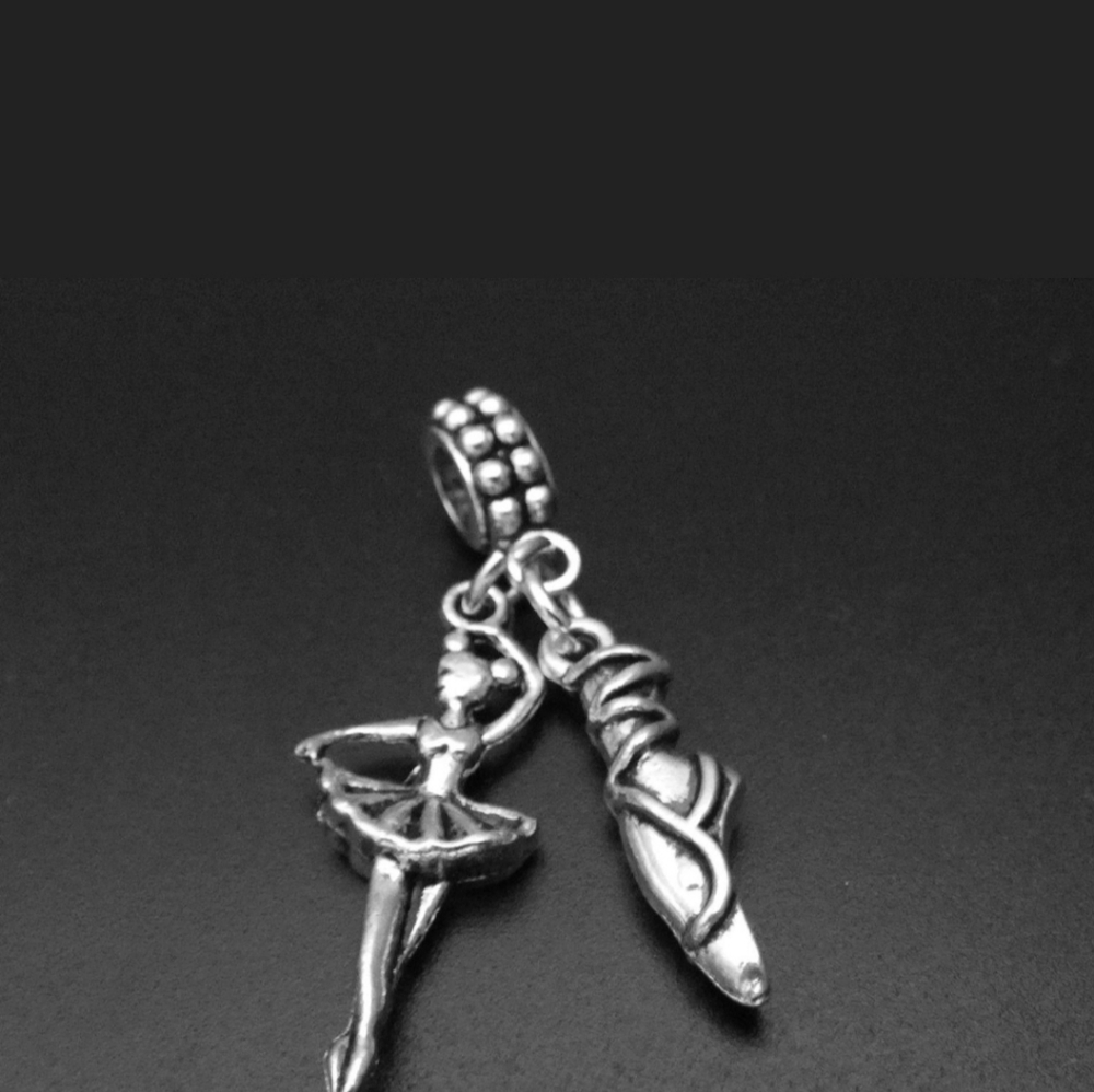 Ballet charms bracelet Charms beads fits pandora European bracelets